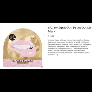SFGLOW Suns Out, Pouts Out 4-Piece Mask